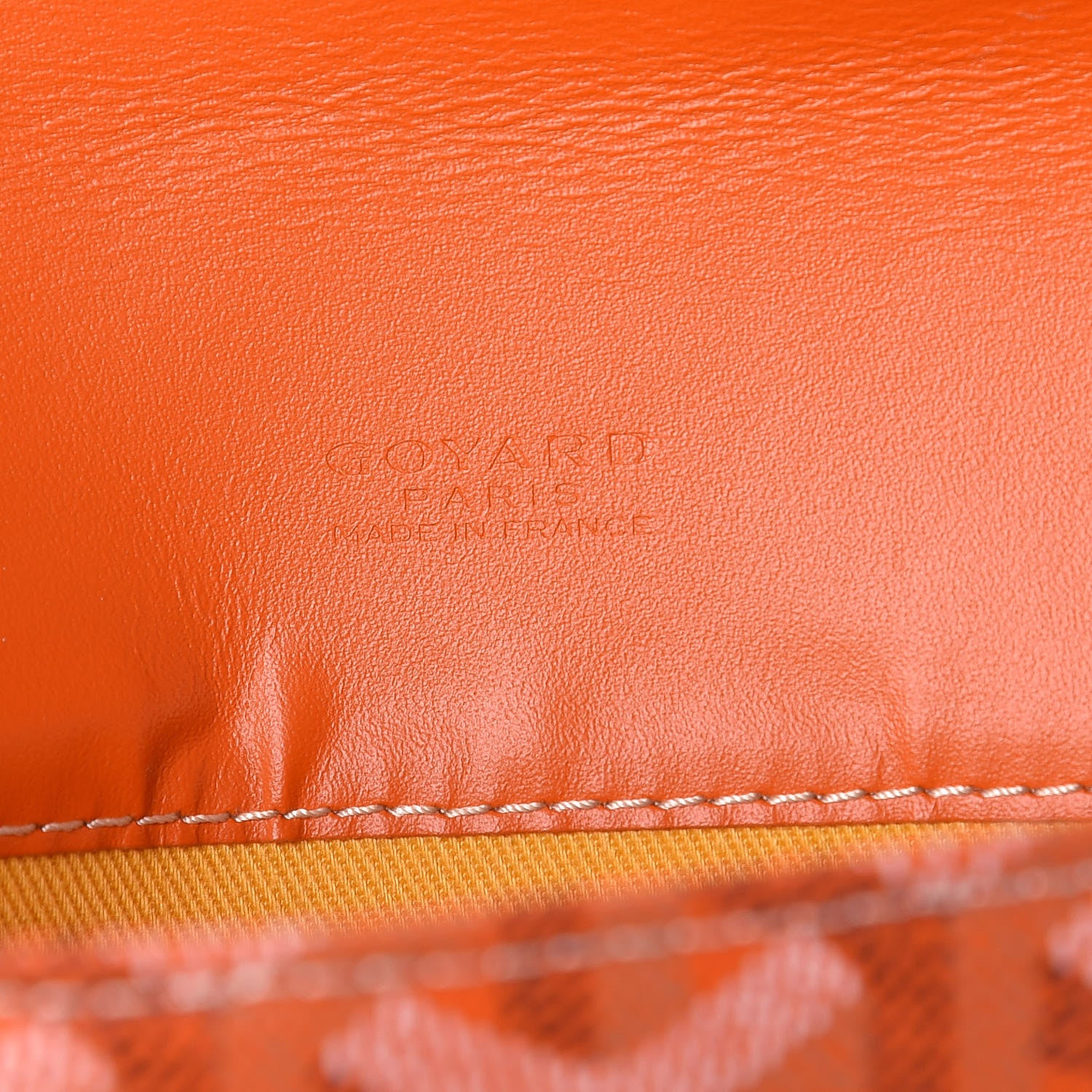 Goyard Goyardine Camondo MM Horizontal Clutch Orange 6 of 6