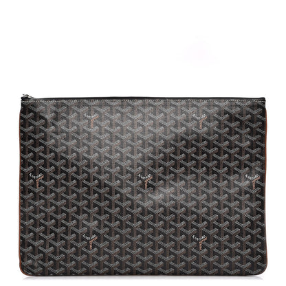 Goyard Goyardine Senat Pochette GM Black Gold 1 of 7
