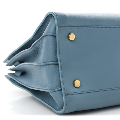 Saint Laurent Calfskin Small Sac De Jour Indigo 10 of 17