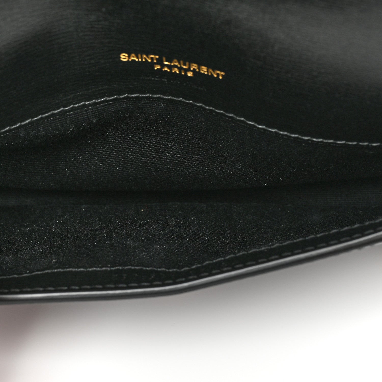 Saint Laurent Smooth Calfskin Monogram Phone Holder Crossbody Black 5 of 9