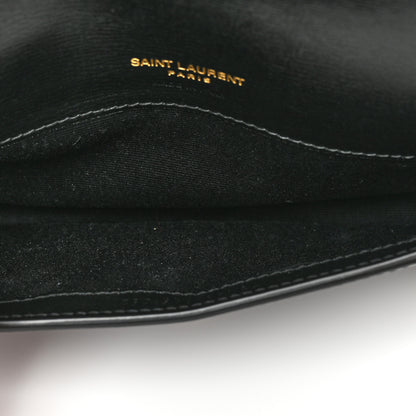 Saint Laurent Smooth Calfskin Monogram Phone Holder Crossbody Black 5 of 9