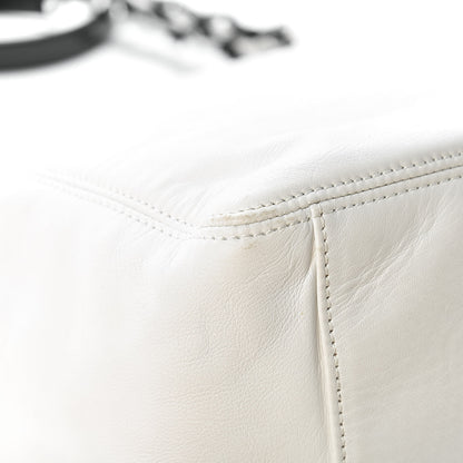 Chanel Calfskin Chain CC Small Tote White 12 of 22