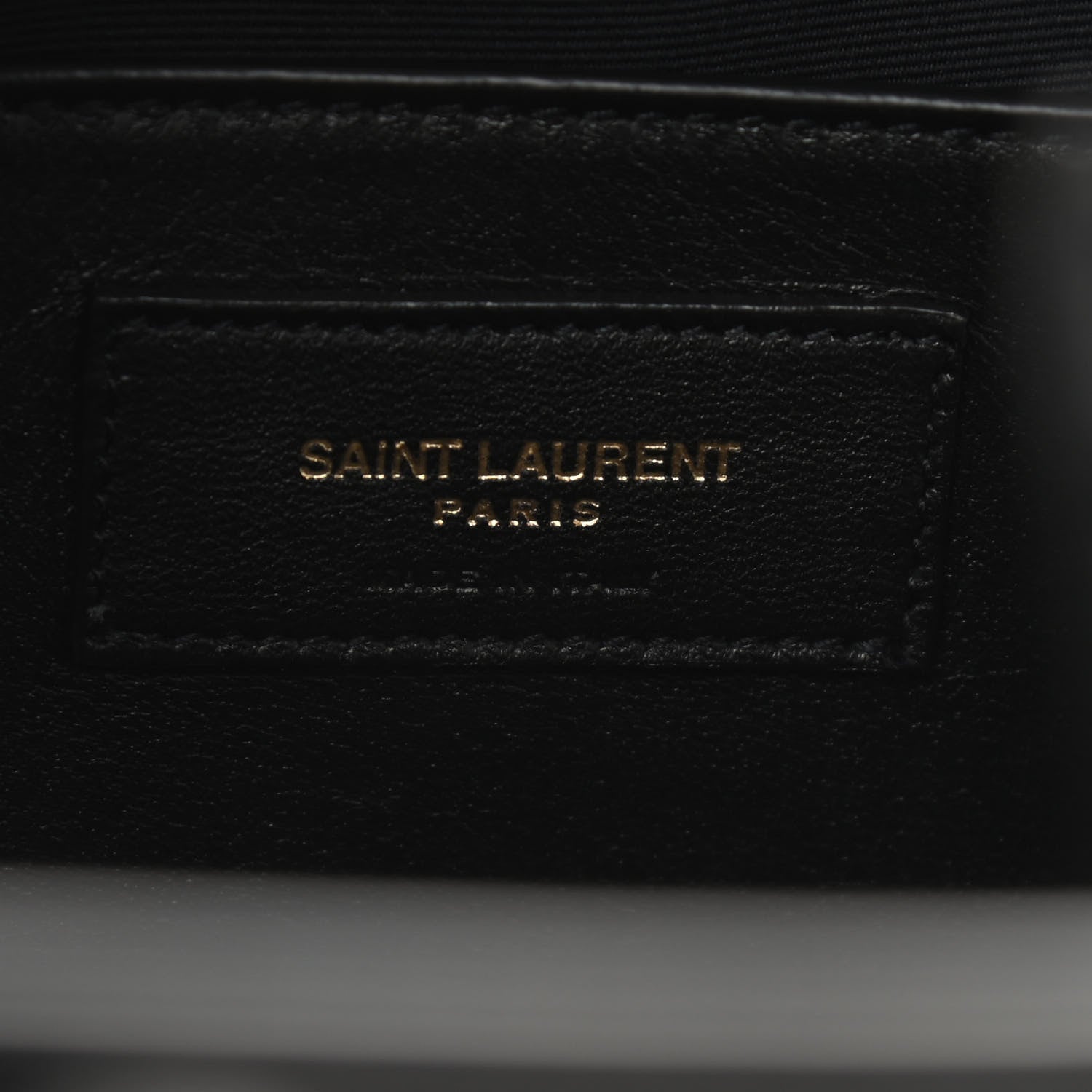 Saint Laurent Calfskin Raffia Medium Shopper Tote Naturale Black 6 of 9
