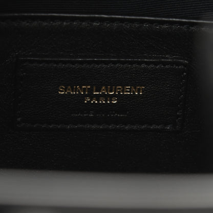 Saint Laurent Calfskin Raffia Medium Shopper Tote Naturale Black 6 of 9