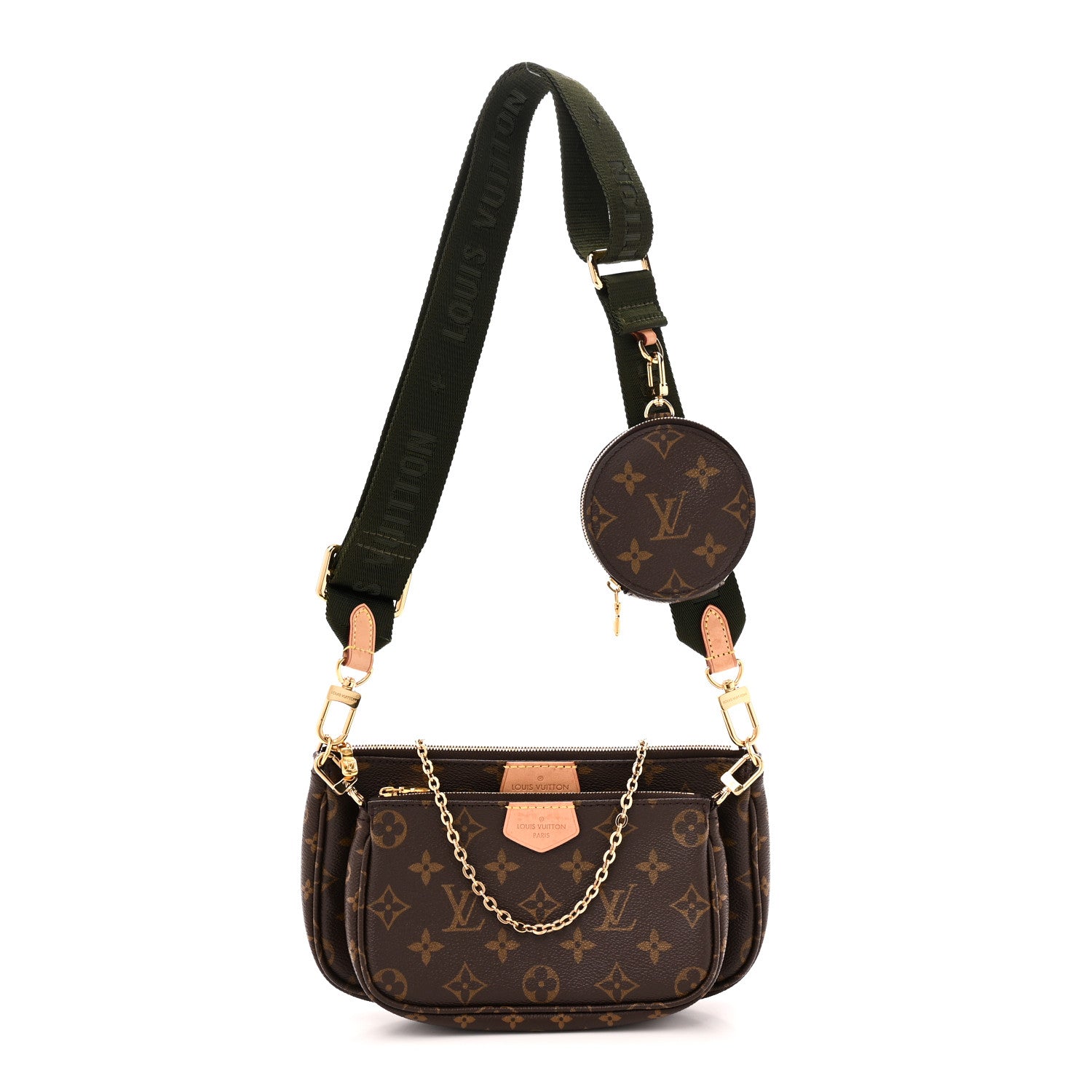 Louis Vuitton Monogram Multi Pochette Accessories Kaki 1 of 11