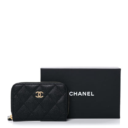 Chanel Caviar Quilted Classic Zipped Coin Purse Black 11 of 11