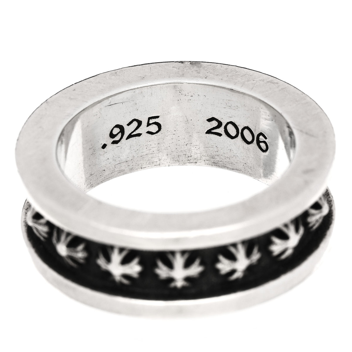 Chrome Hearts Sterling Silver Maltese Cross Band Ring 53 6.5 5 of 5