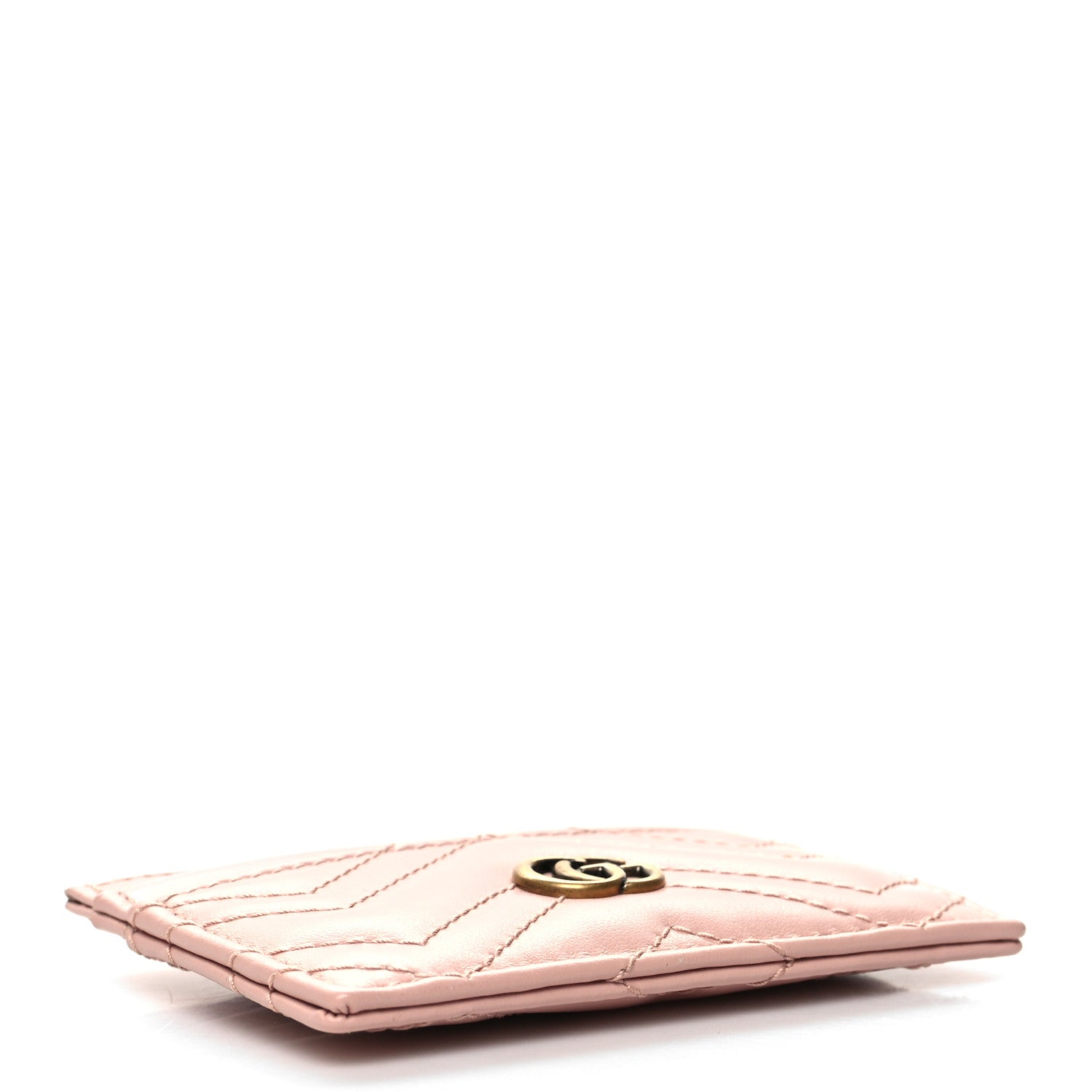 Gucci Calfskin Matelasse GG Marmont Card Holder Perfect Pink 4 of 8