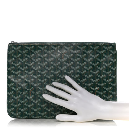 Goyard Goyardine Senat Pochette MM Green 2 of 11