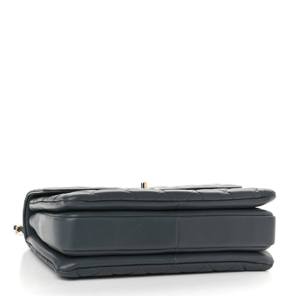 Chanel Lambskin Quilted Medium Trendy CC Flap Dual Handle Bag Dark Grey 4 of 10