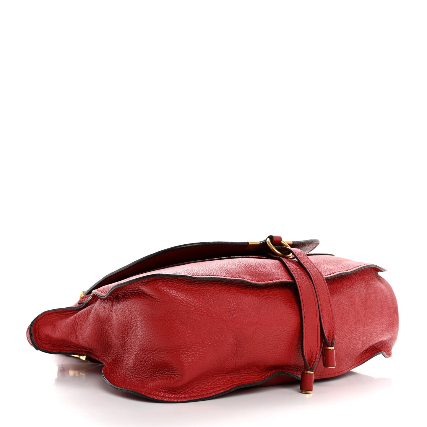Calfskin Medium Marcie Satchel Ruby