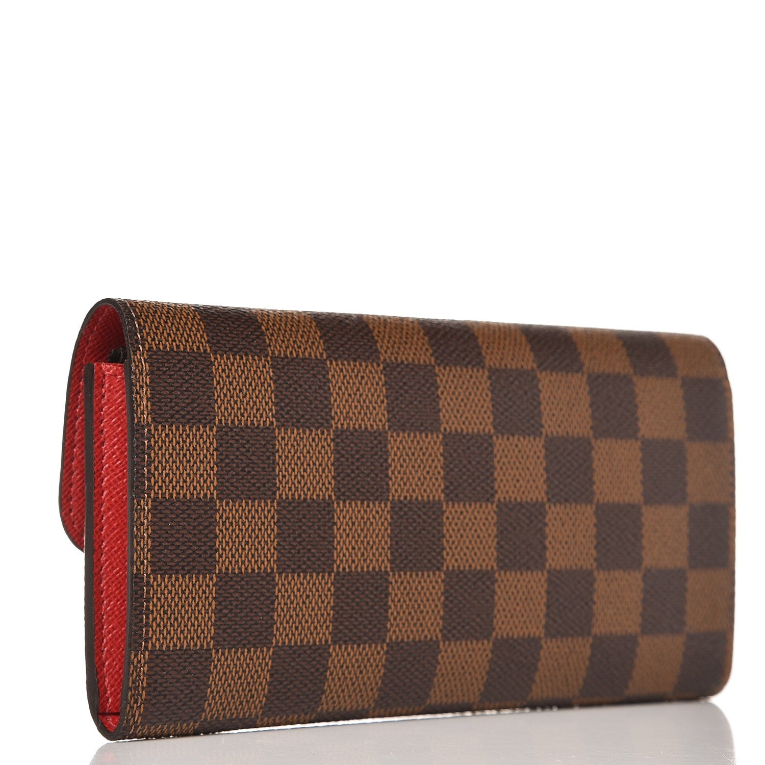 Louis Vuitton Damier Ebene Emilie Wallet Red 3 of 6