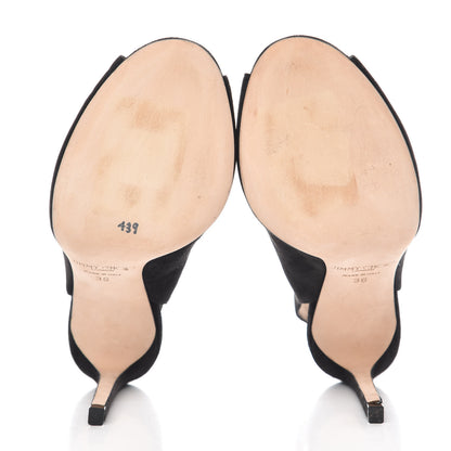 Jimmy Choo Suede Shar 100 Pumps 36 Black 7 of 11