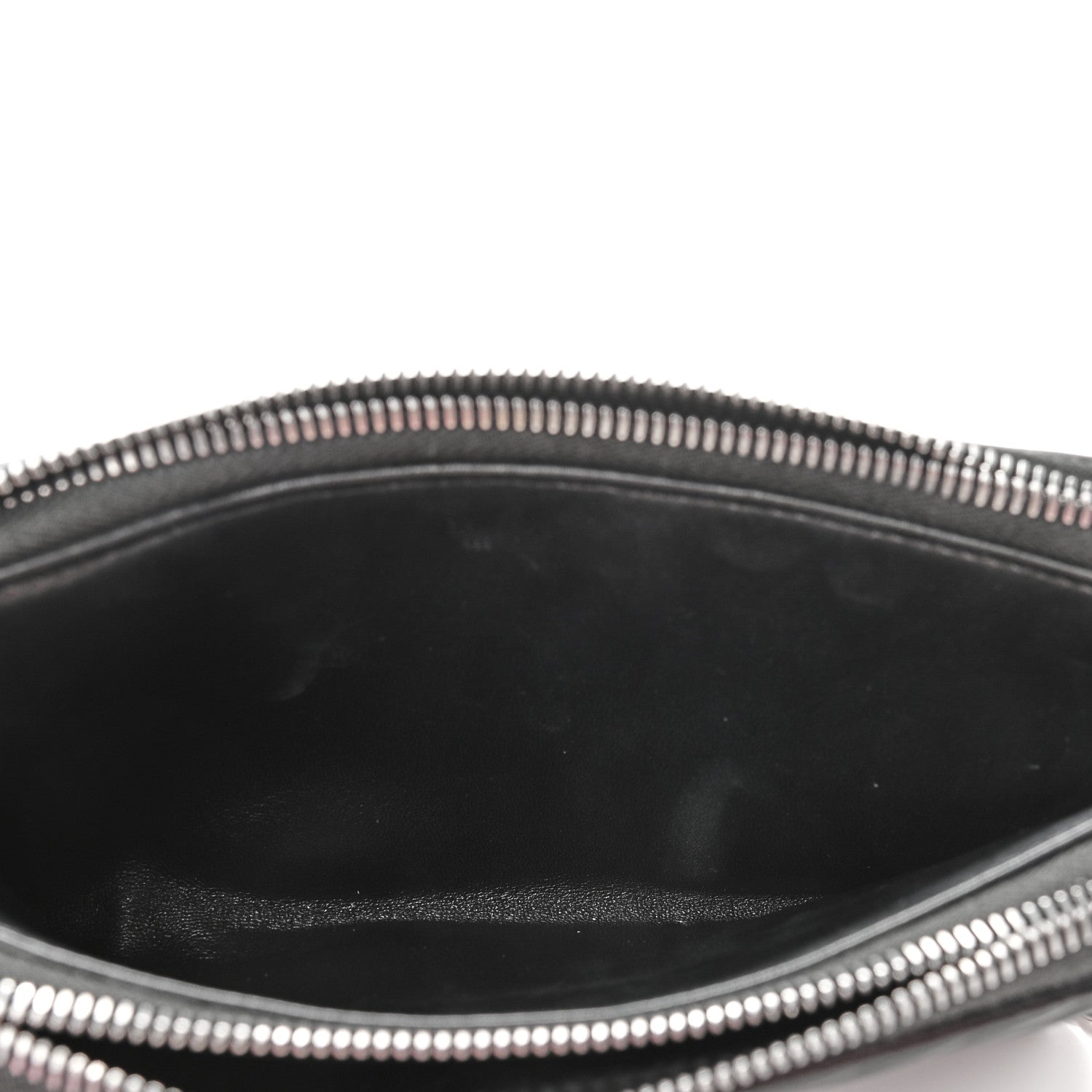 Prada Nappa Impunture Diagramme Mini Double Zip Chain Crossbody Bag Black 5 of 14