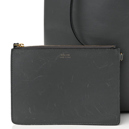 Celine Shiny Smooth Calfskin Small Twisted Cabas Kohl Cloud 11 of 12