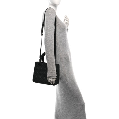 Christian Dior Ultra Matte Calfskin Cannage Medium Lady Dior Black 2 of 10