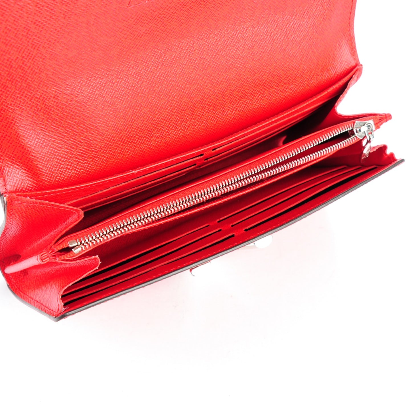 Epi Twist Wallet Coquelicot