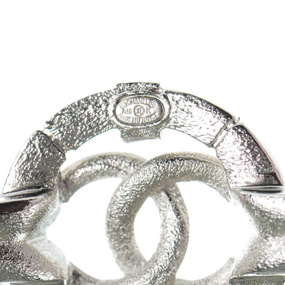 Chanel Baguette Crystal CC Bracelet Silver 4 of 4