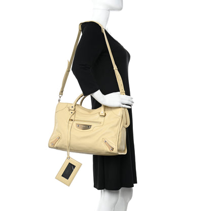 Balenciaga Veau Amp Plate Gold Hardware City Beige Argile 2 of 16