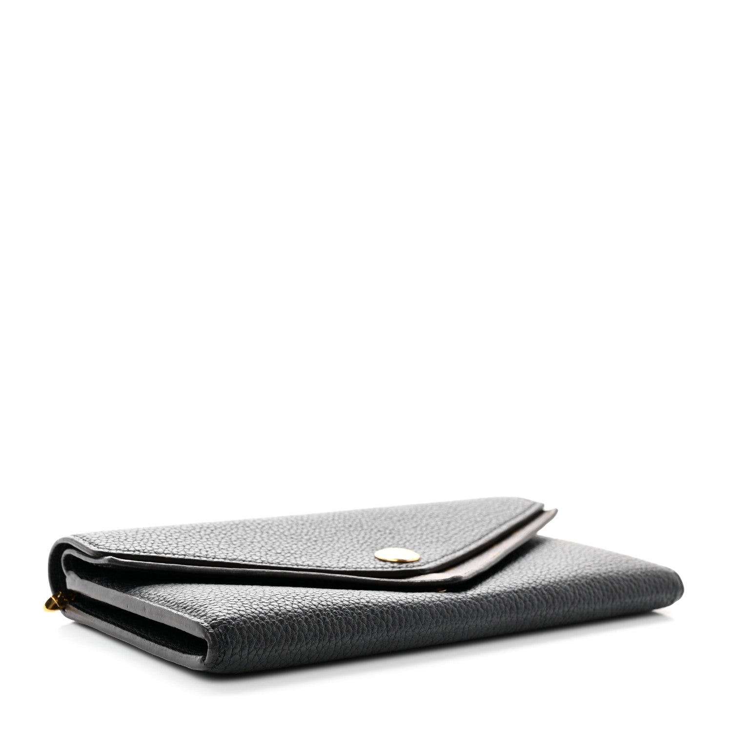 Louis Vuitton Calfskin Double V Wallet Black 4 of 11