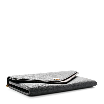 Louis Vuitton Calfskin Double V Wallet Black 4 of 11