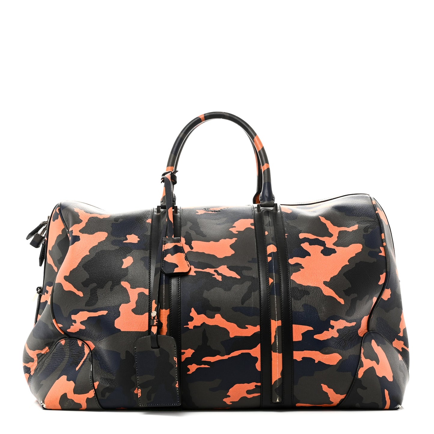 Calfskin Camo Print Duffle Bag Multicolor