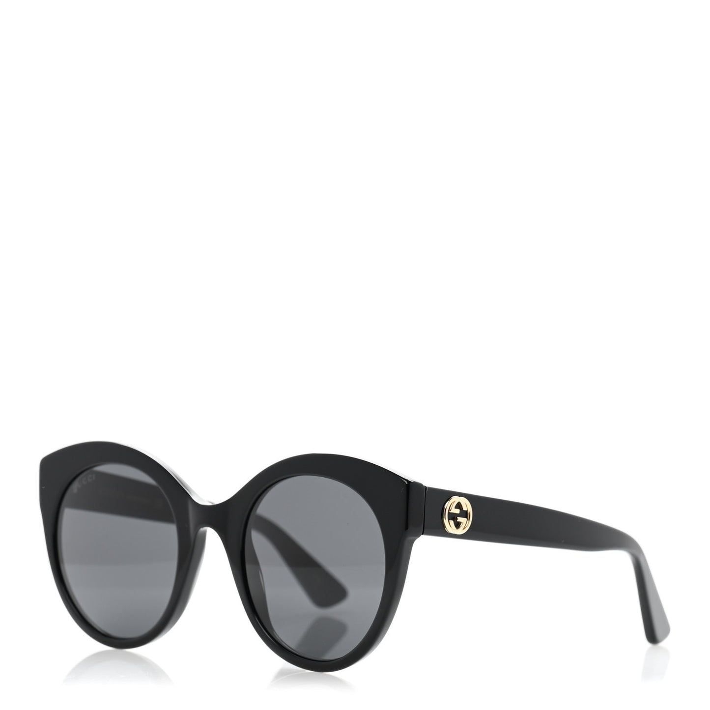 Round GG Sunglasses GG0028S Black