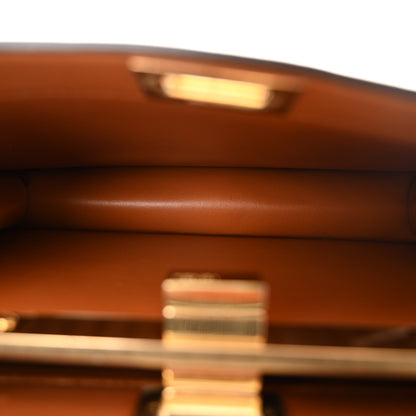 Fendi Vitello King Tamponato Medium Peekaboo I SEE U East West Satchel Cuoio 6 of 12