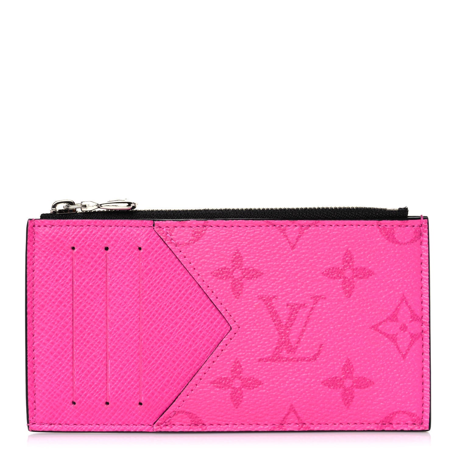 Louis Vuitton Taigarama Coin Card Holder Fuchsia 1 of 7