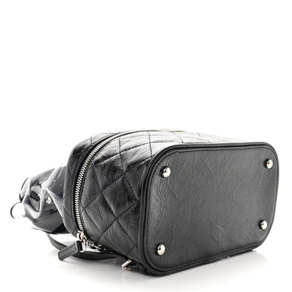 Chanel Crumpled Calfskin PVC Quilted Backpack Black 4 of 12