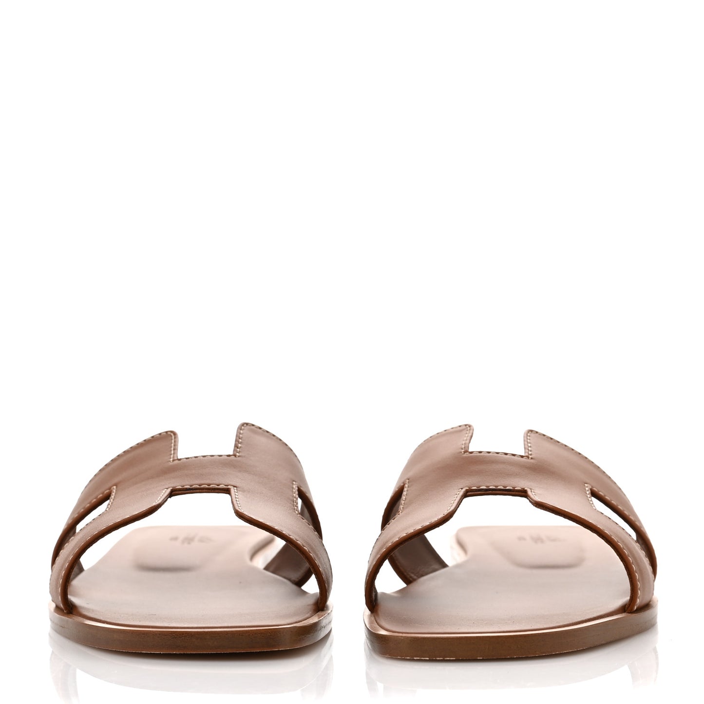 Box Calfskin Oran Sandals 37 Gold