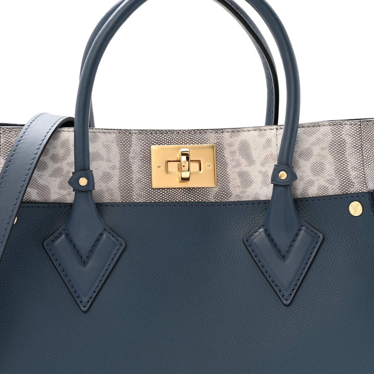 Louis Vuitton Calfskin Karung Monogram On My Side MM 7 of 10