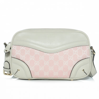 Gucci Monogram Crest Shoulder Bag Pink 1 of 7