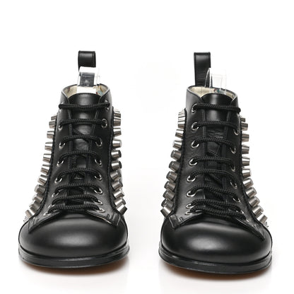 Gucci GG Calfskin Womens Brogue Jakarta Ankle Boots 38 Black 2 of 11