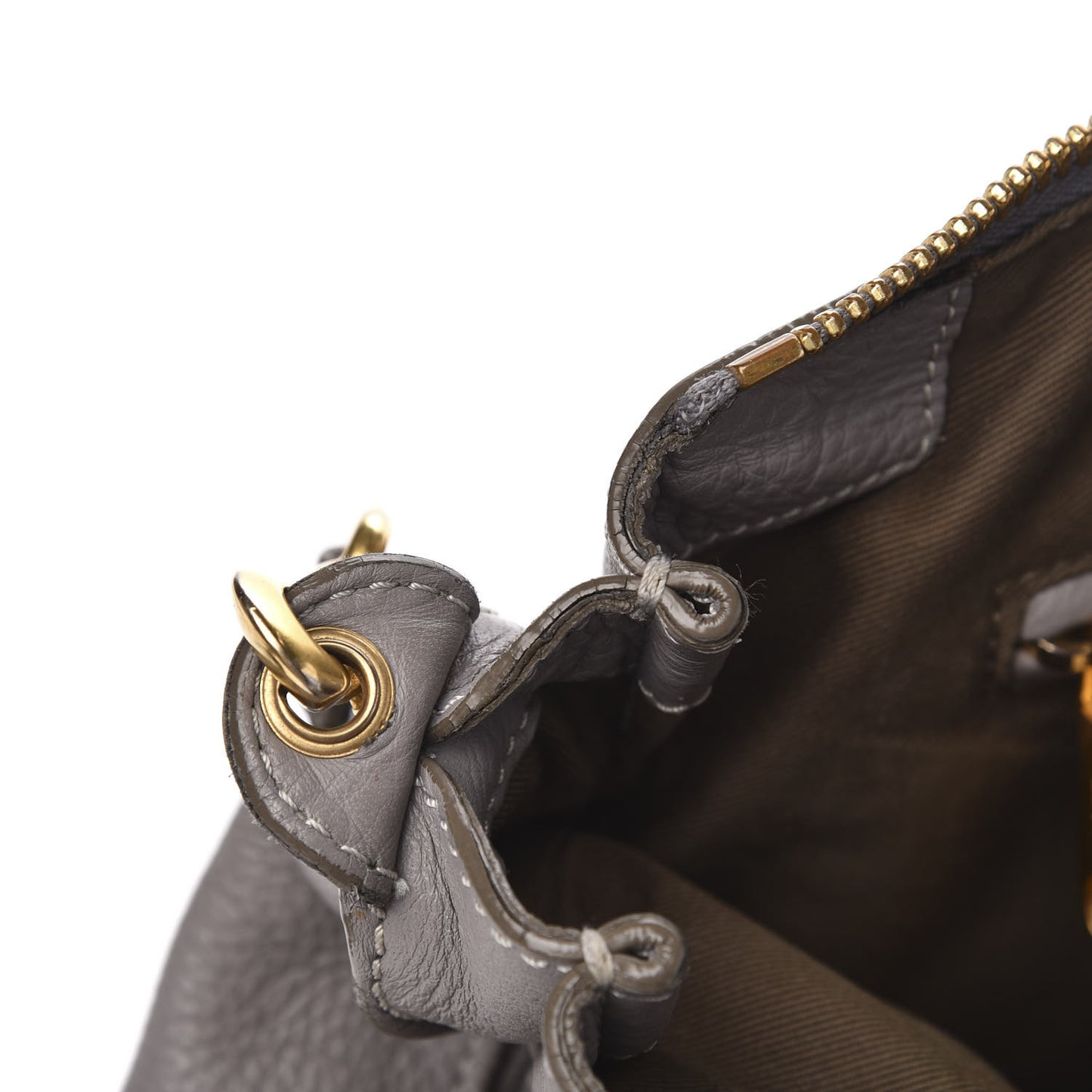 Calfskin Medium Marcie Satchel Cashmere Grey