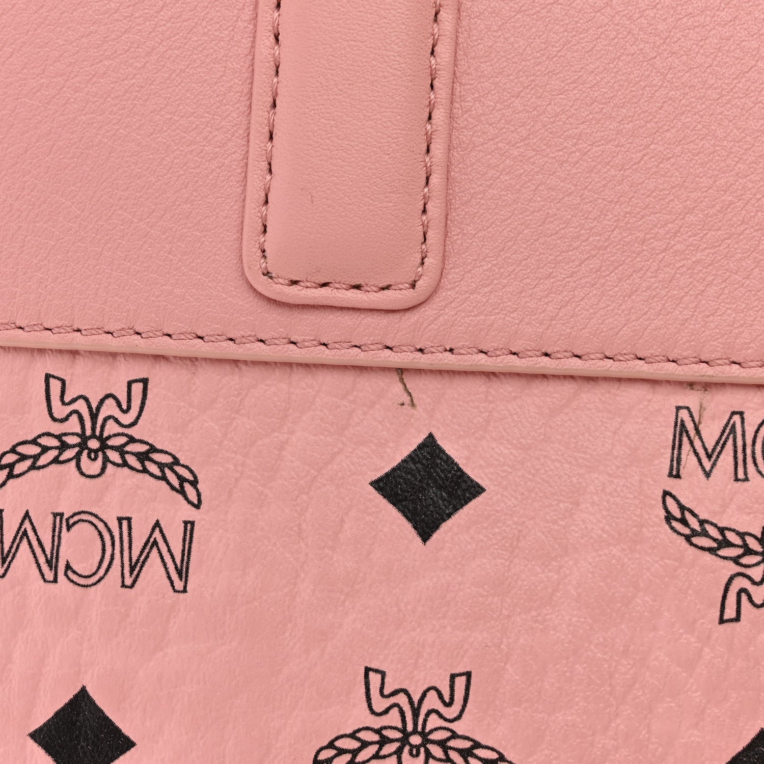 MCM Visetos Aren Tote Soft Pink 12 of 12