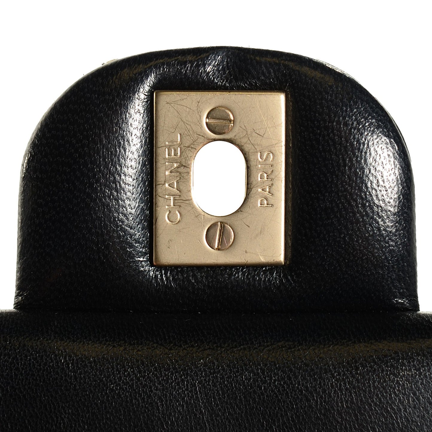 Lambskin Quilted Mini Square Flap Black
