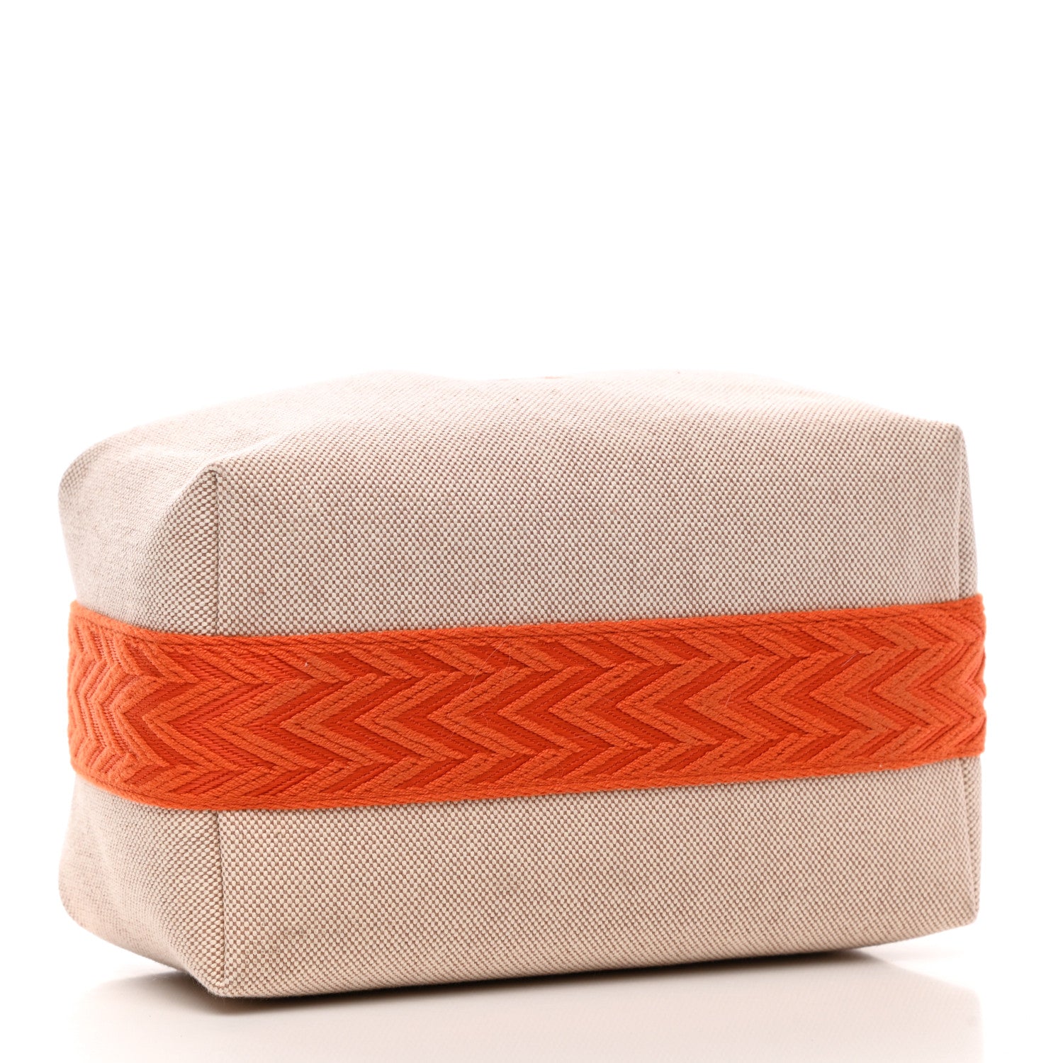 Hermes Canvas Small Bride-A-Brac Pouch Natural Orange 4 of 6