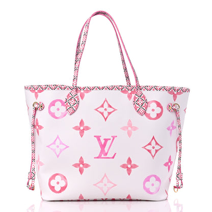 Louis Vuitton Monogram Giant By The Pool 2.0 Neverfull MM Rose 3 of 9