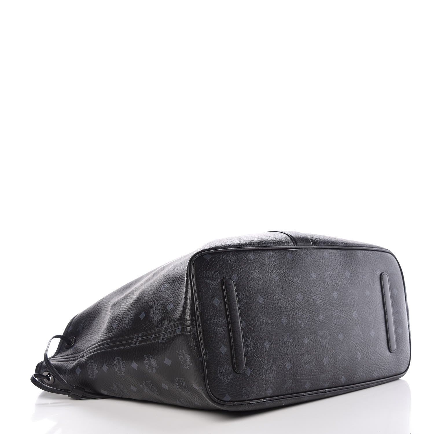 MCM Visetos Large Liz Reversible Shopper Tote Black 8 of 20