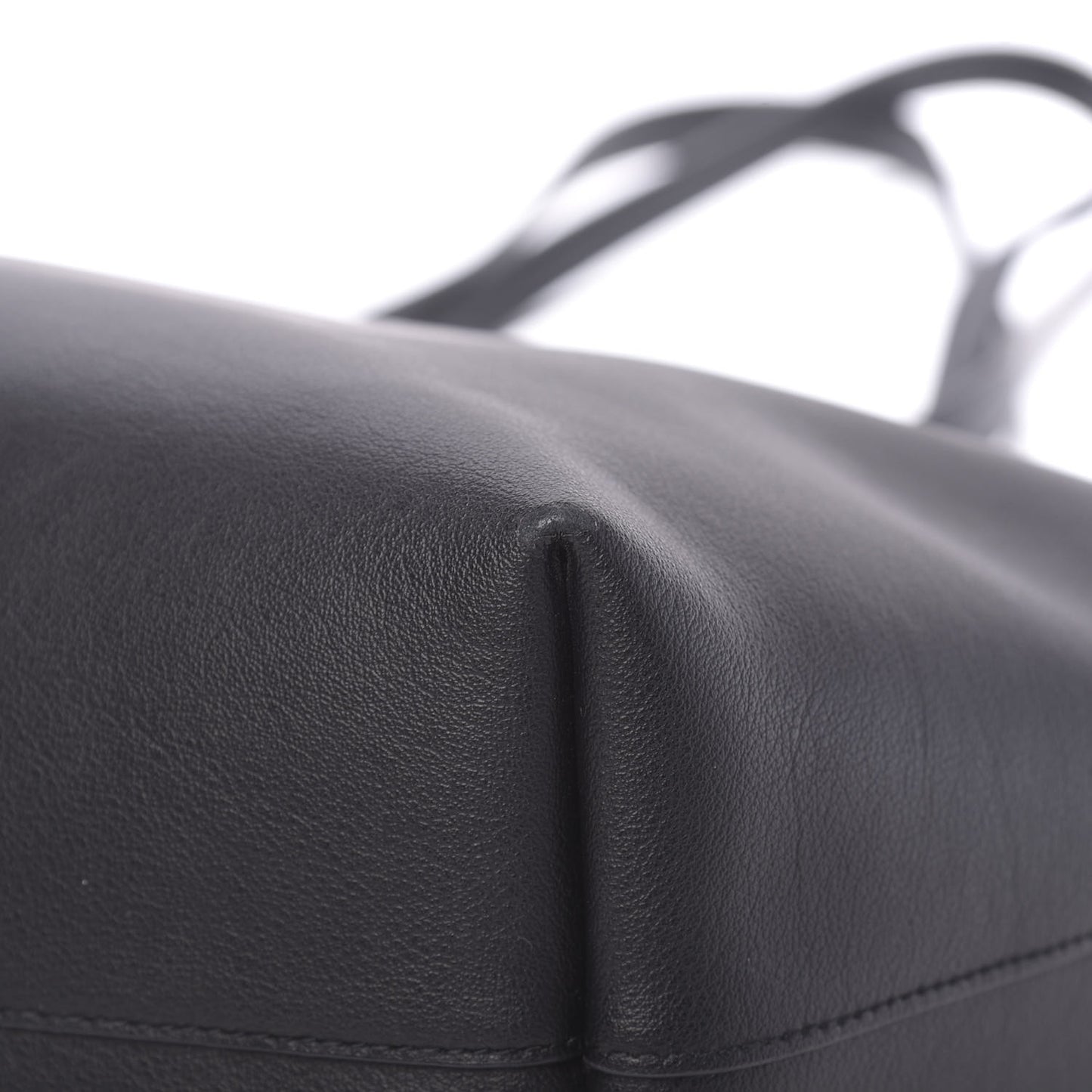 Calfskin Large Shopping Tote Black