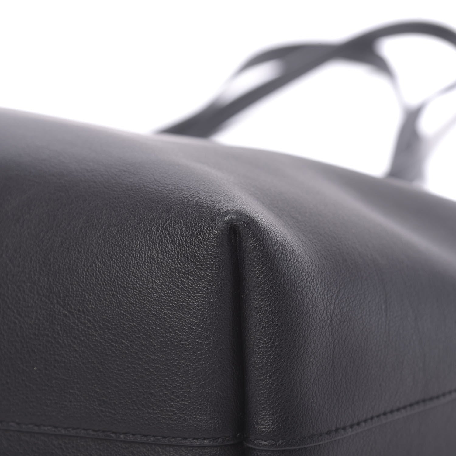 Saint Laurent Calfskin Large Shopping Tote Black 12 of 14