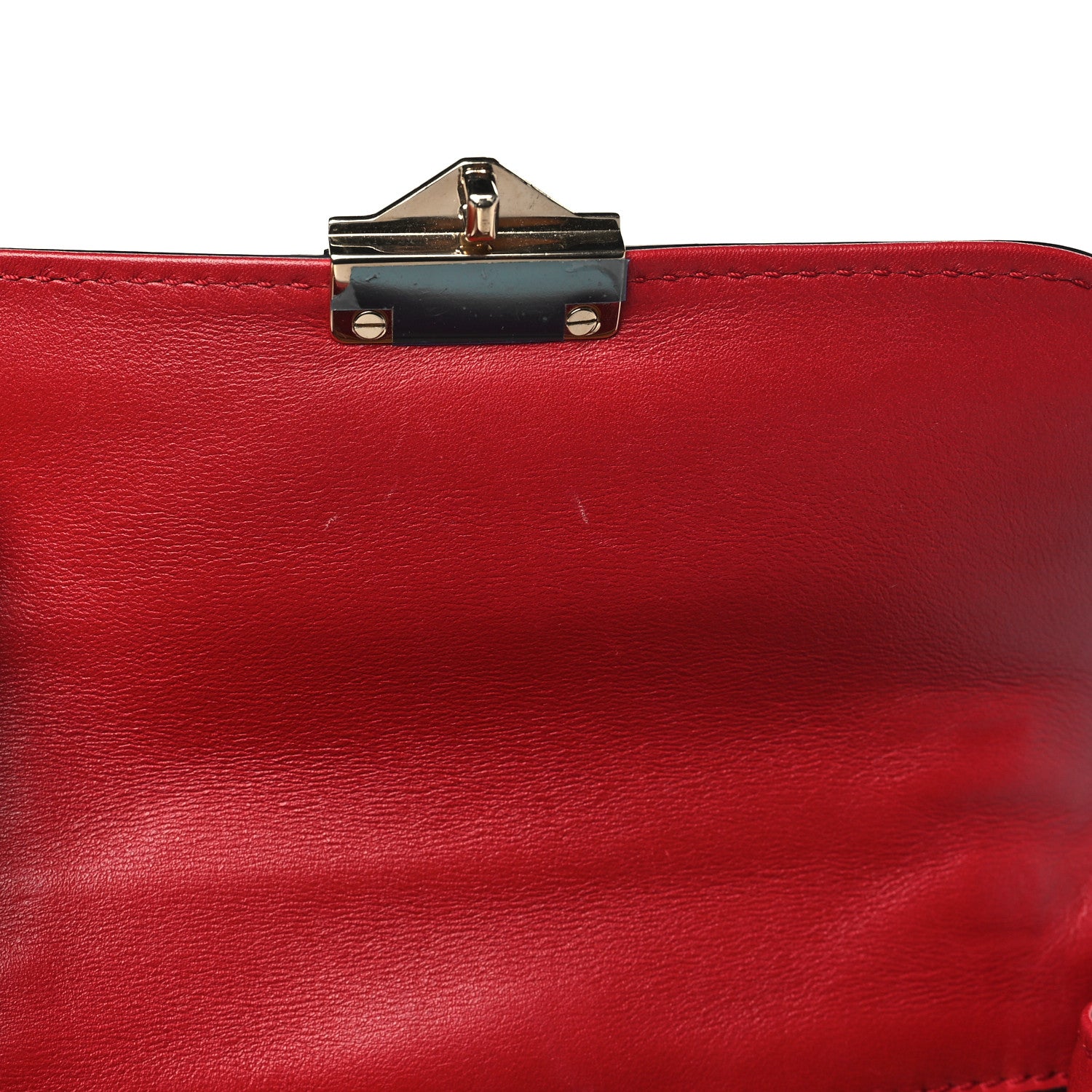 Valentino Garavani Vitello Small Glam Lock Rockstud Flap Red 10 of 11