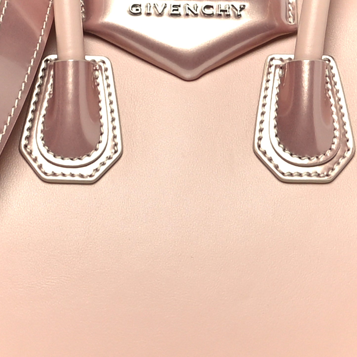 Metallic Calfskin Mini Antigona Light Pink