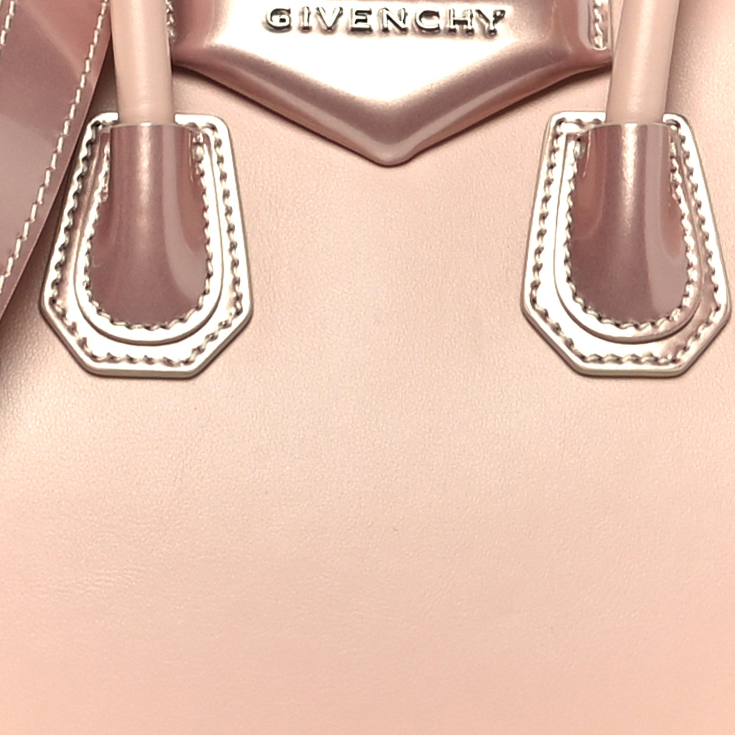 Givenchy Metallic Calfskin Mini Antigona Light Pink 7 of 12