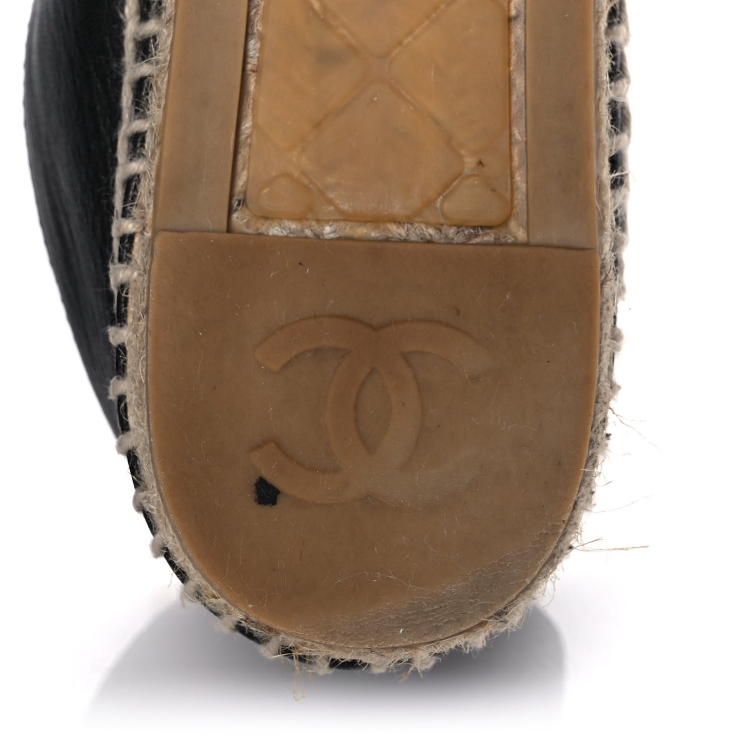 Lambskin CC Espadrilles 37 Black