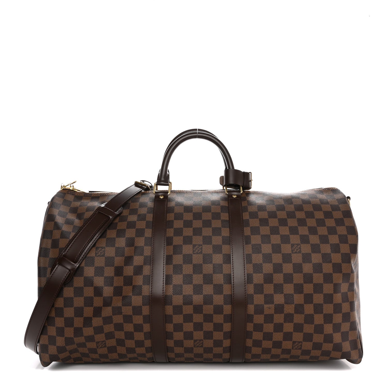 Louis Vuitton Damier Ebene Keepall Bandouliere 55 1 of 12