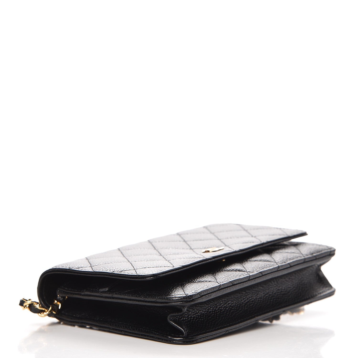 Chanel Caviar Quilted Wallet On Chain WOC Black 4 of 9