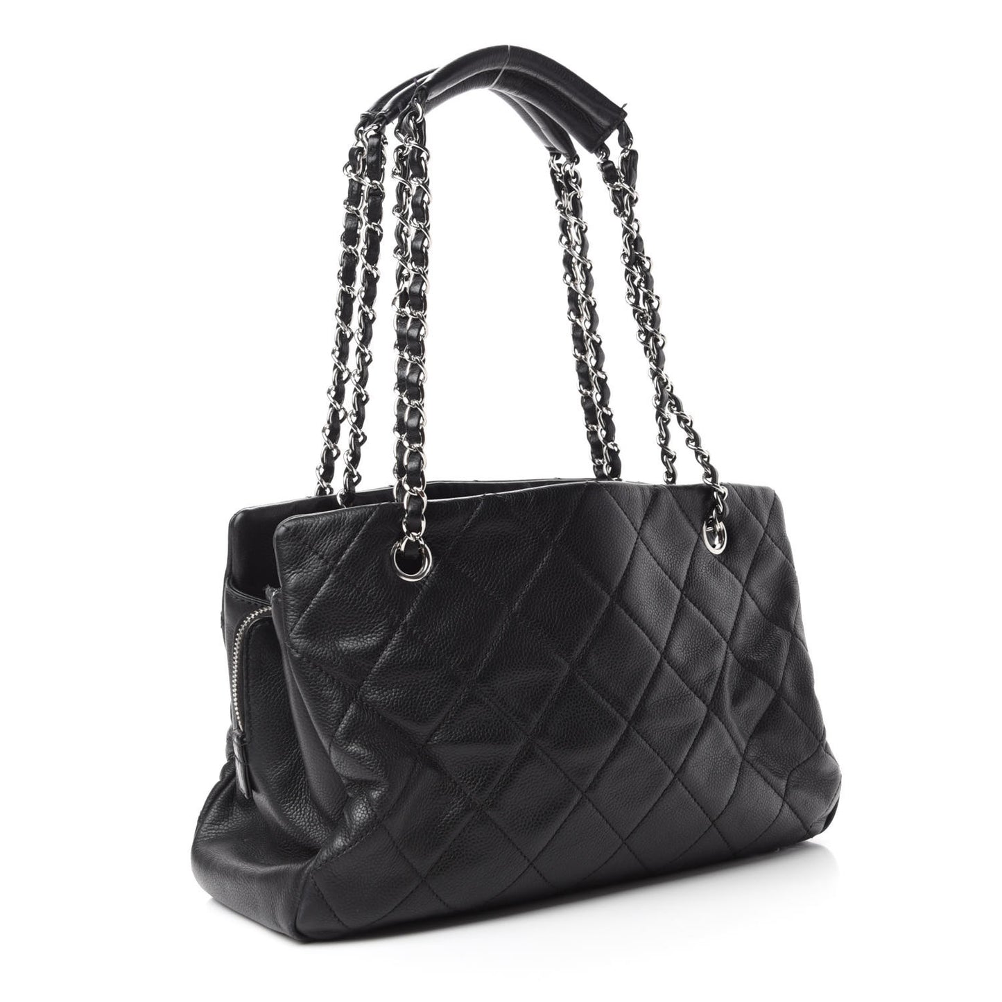 Caviar Quilted CC Timeless Soft Tote Black