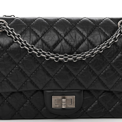 Chanel Aged Calfskin Quilted 2.55 Reissue 225 Flap Black 7 of 9
